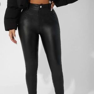 SHEIN leather pants